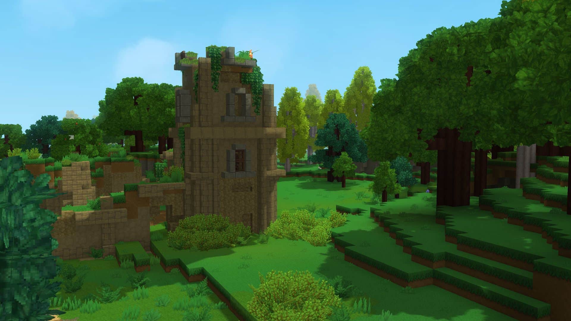 Mysterious forest area in Hytale.