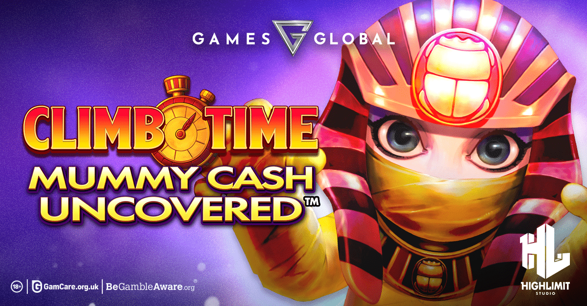 Games Global and High Limit Studio Climb Time Mummy promo artwork