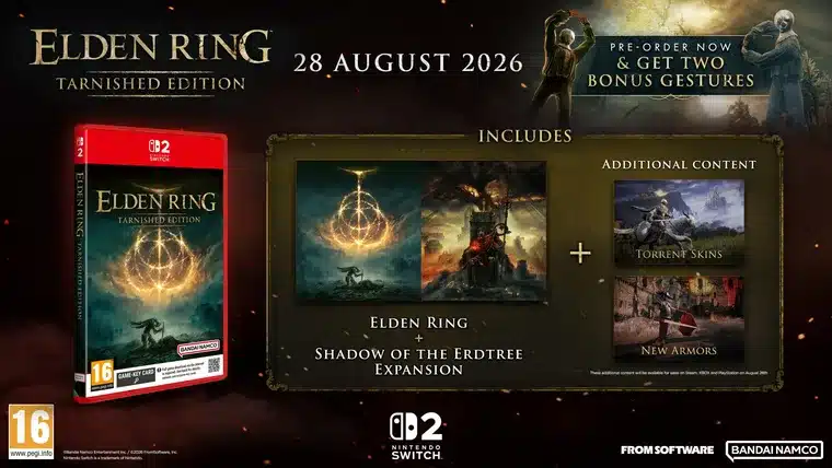 Elden Ring Tarnished Edition preorders are live for Switch 2, so hide your summer plans